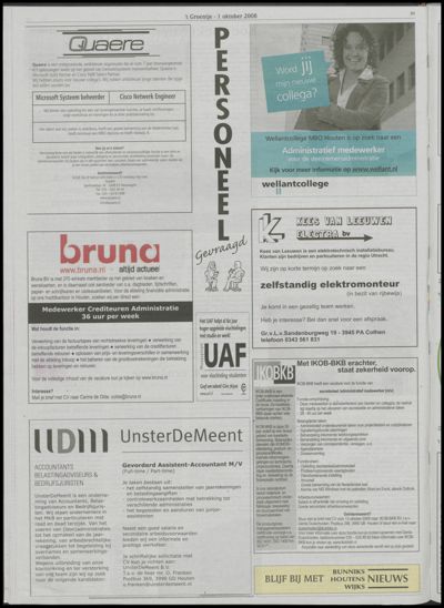 Wijks Nieuws / Bunniks Nieuws, 1 oktober 2008 (nr. 40, jrg. 44)