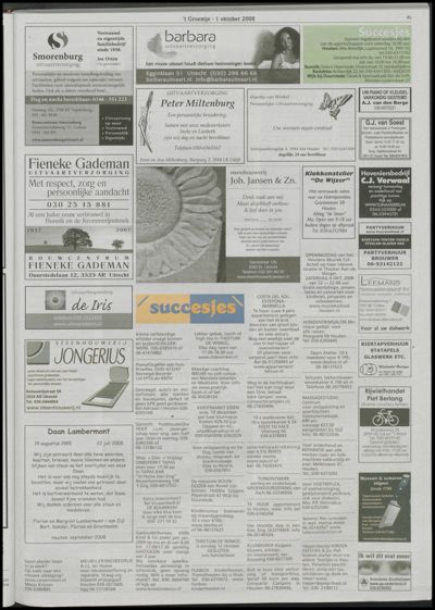 Wijks Nieuws / Bunniks Nieuws, 1 oktober 2008 (nr. 40, jrg. 44)