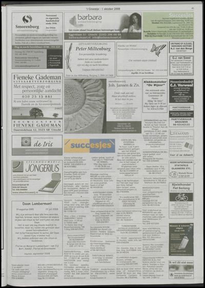 Wijks Nieuws / Bunniks Nieuws, 1 oktober 2008 (nr. 40, jrg. 44)
