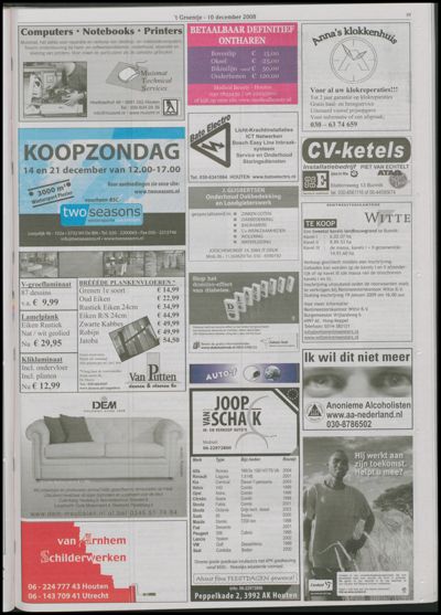 Wijks Nieuws / Bunniks Nieuws, 10 december 2008 (nr. 50, jrg. 44)