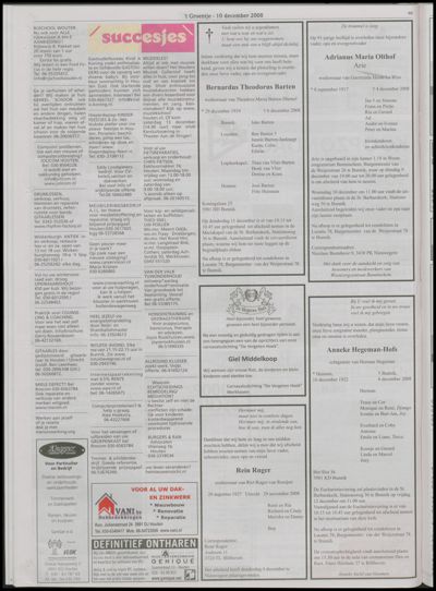 Wijks Nieuws / Bunniks Nieuws, 10 december 2008 (nr. 50, jrg. 44)