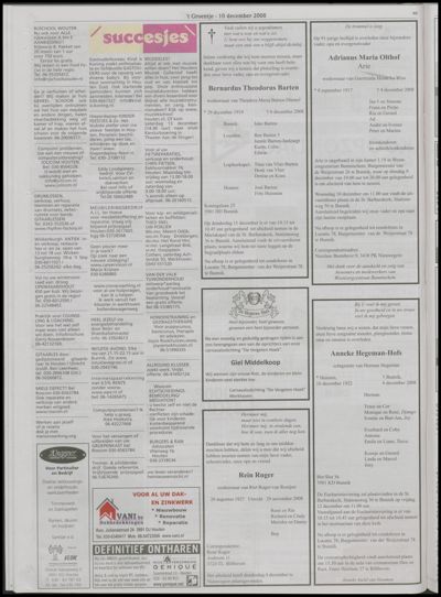 Wijks Nieuws / Bunniks Nieuws, 10 december 2008 (nr. 50, jrg. 44)