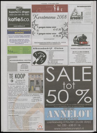 Wijks Nieuws / Bunniks Nieuws, 10 december 2008 (nr. 50, jrg. 44)