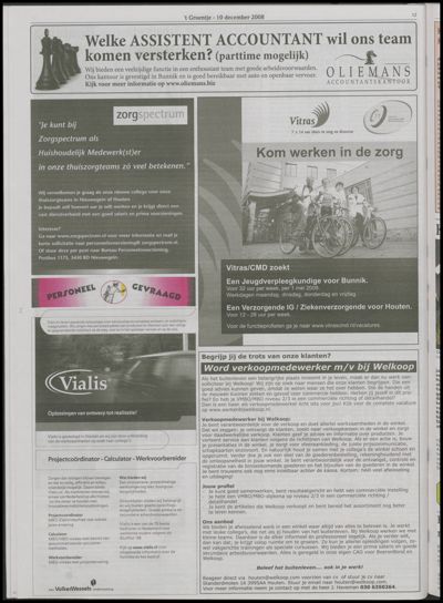 Wijks Nieuws / Bunniks Nieuws, 10 december 2008 (nr. 50, jrg. 44)