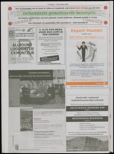 Wijks Nieuws / Bunniks Nieuws, 10 december 2008 (nr. 50, jrg. 44)