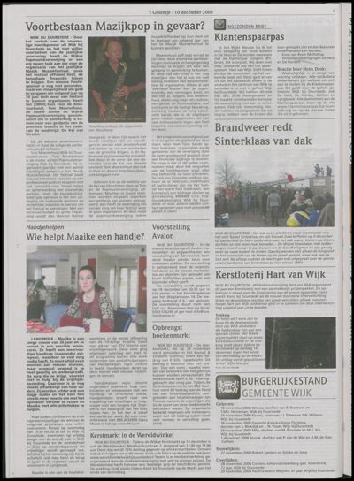 Wijks Nieuws / Bunniks Nieuws, 10 december 2008 (nr. 50, jrg. 44)