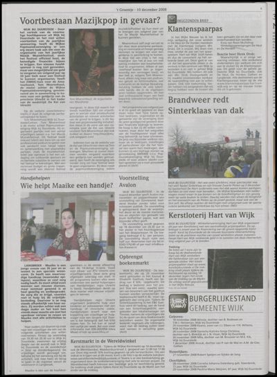 Wijks Nieuws / Bunniks Nieuws, 10 december 2008 (nr. 50, jrg. 44)