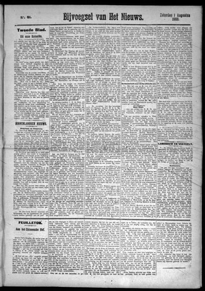 Het Nieuws, 1 augustus 1908 (nr. 61, jrg. 28)