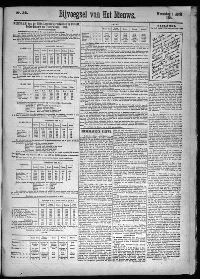Het Nieuws, 1 april 1914 (nr. 26, jrg. 34)