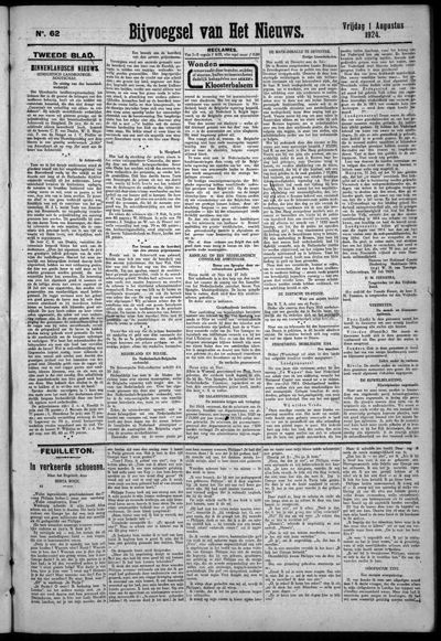 Het Nieuws, 1 augustus 1924 (nr. 62, jrg. 44)
