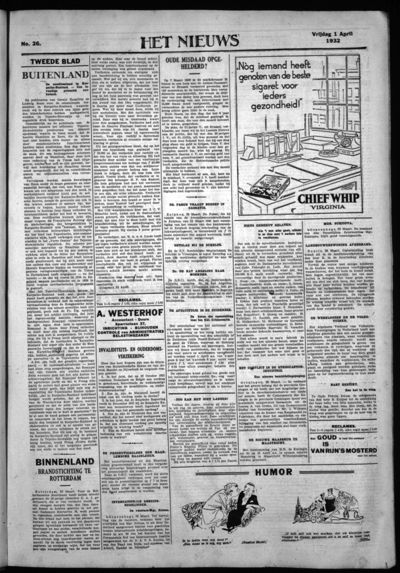 Het Nieuws, 1 april 1932 (nr. 26, jrg. 52)
