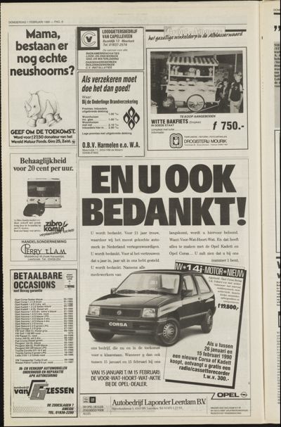 Weekend Post, 1 februari 1990