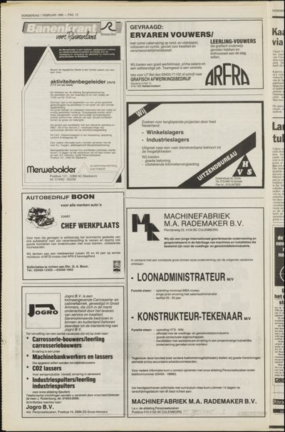 Weekend Post, 1 februari 1990