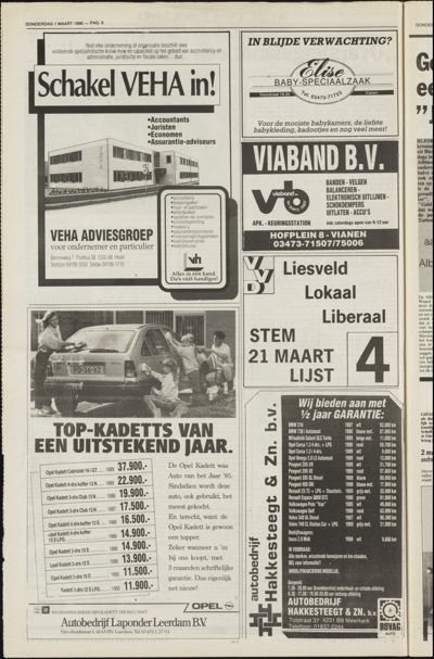 Weekend Post, 1 maart 1990