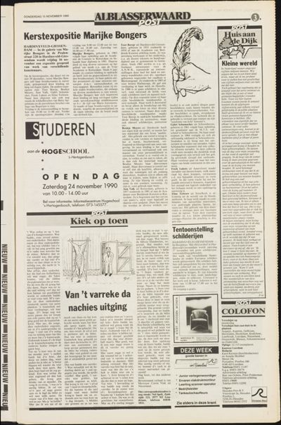 Weekend Post, 15 november 1991