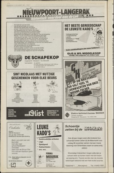 Weekend Post, 15 november 1991