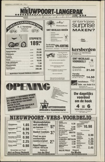 Weekend Post, 15 november 1991