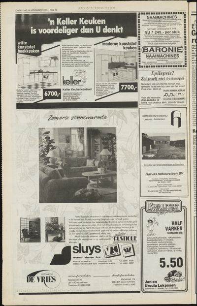 Weekend Post, 15 november 1991