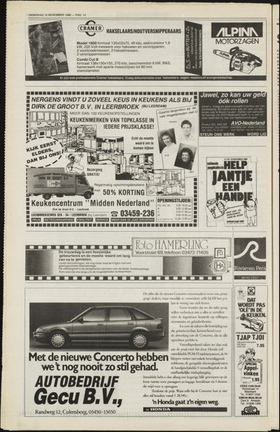 Weekend Post, 15 november 1991