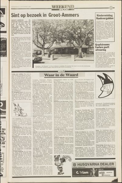 Weekend Post, 15 november 1991