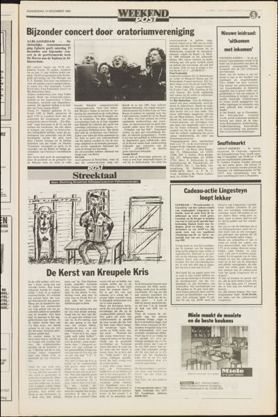 Weekend Post, 13 december 1991