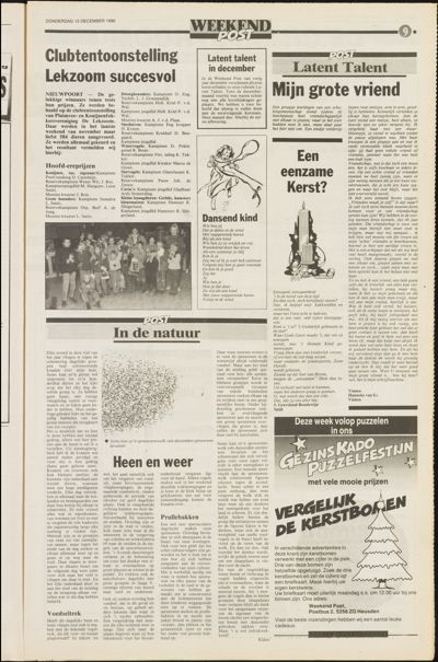 Weekend Post, 13 december 1991