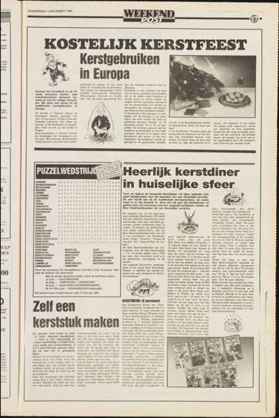 Weekend Post, 13 december 1991