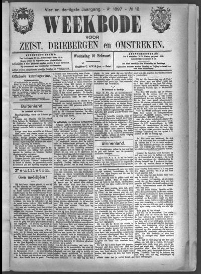 Weekbode, 10 februari 1897 (nr. 12, jrg. 34)