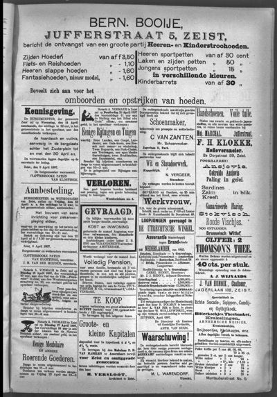Weekbode, 10 april 1897 (nr. 29, jrg. 34)