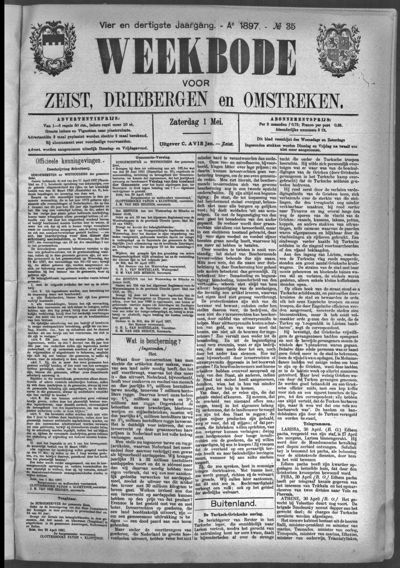 Weekbode, 1 mei 1897 (nr. 35, jrg. 34)