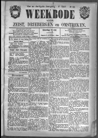 Weekbode, 10 juli 1897 (nr. 55, jrg. 34)