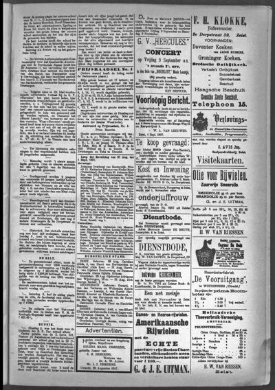 Weekbode, 1 september 1897 (nr. 70, jrg. 34)