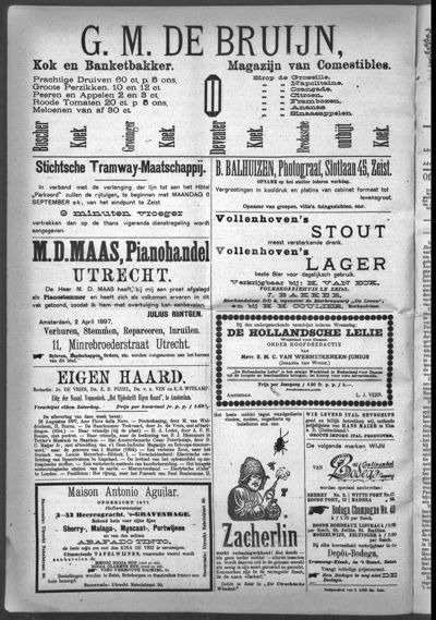 Weekbode, 1 september 1897 (nr. 70, jrg. 34)