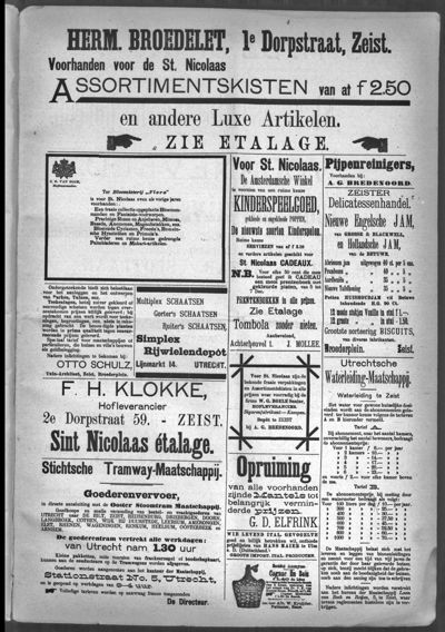 Weekbode, 1 december 1897 (nr. 96, jrg. 34)
