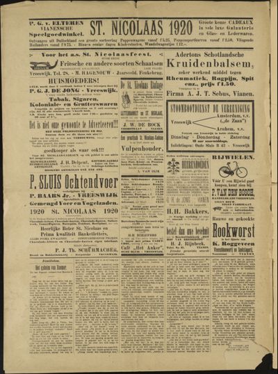 Vianensche Courant, 4 december 1920