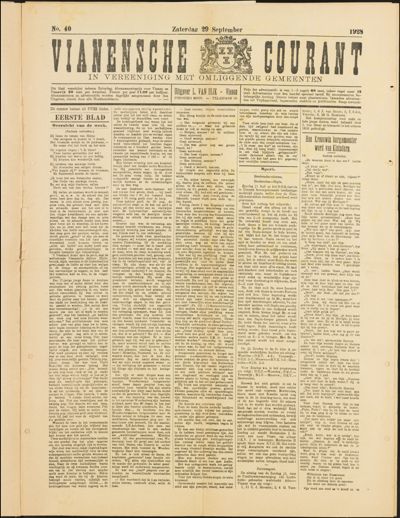 Vianensche Courant, 29 september 1928