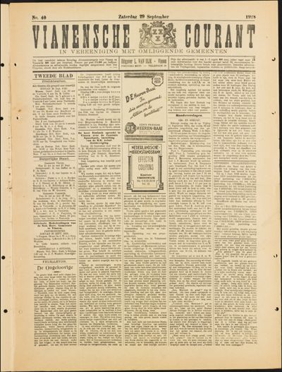 Vianensche Courant, 29 september 1928