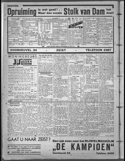 Stichts Nieuws- en Handelsblad, 10 juli 1936 (nr. 7, jrg. 1)