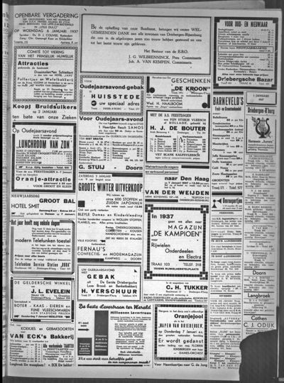Stichts Nieuws- en Handelsblad, 1 januari 1937 (nr. 32, jrg. 1)
