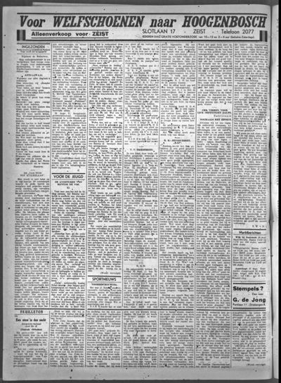 Stichts Nieuws- en Handelsblad, 1 oktober 1937 (nr. 19, jrg. 2)