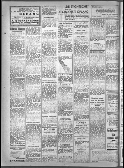 Stichts Nieuws- en Handelsblad, 10 februari 1939 (nr. 38, jrg. 3)