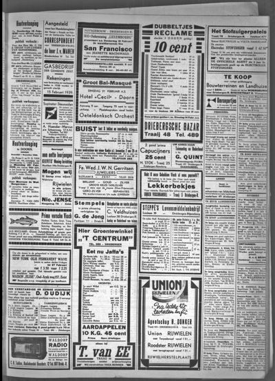 Stichts Nieuws- en Handelsblad, 10 februari 1939 (nr. 38, jrg. 3)