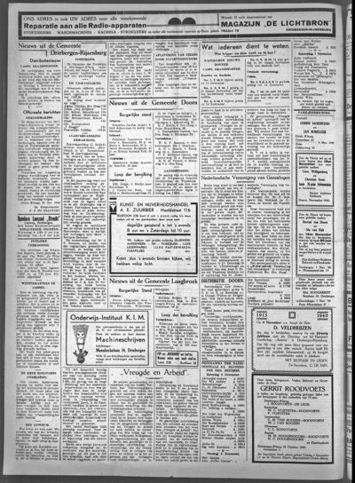 Stichts Nieuws- en Handelsblad, 1 november 1940 (nr. 22, jrg. 5)