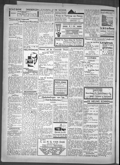 Stichts Nieuws- en Handelsblad, 1 augustus 1941 (nr. 9, jrg. 6)