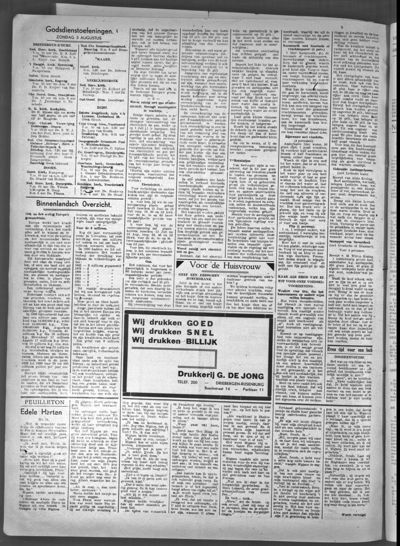 Stichts Nieuws- en Handelsblad, 1 augustus 1941 (nr. 9, jrg. 6)