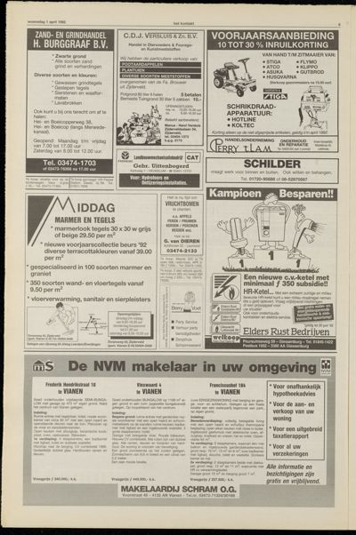 Het Kontakt Vianen, 1 april 1992