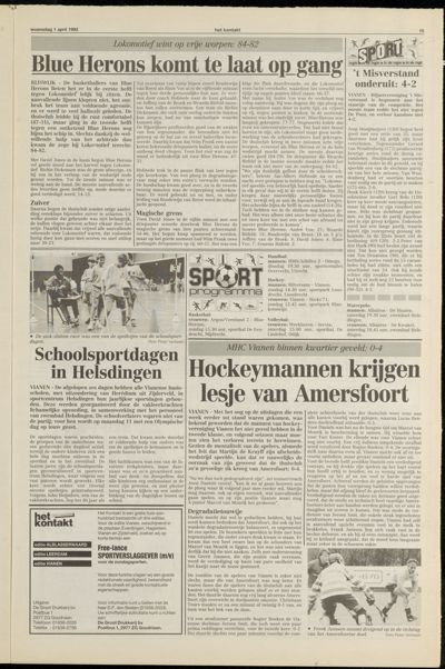 Het Kontakt Vianen, 1 april 1992