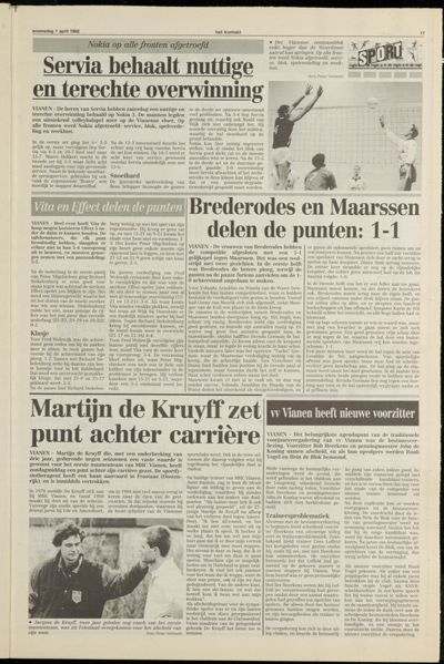 Het Kontakt Vianen, 1 april 1992