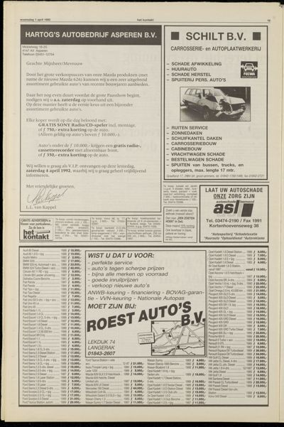 Het Kontakt Vianen, 1 april 1992
