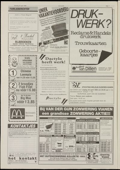 Het Kontakt Vianen, 20 april 1993
